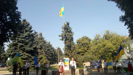  День Державного Прапора України в селищі Нововоронцовка
